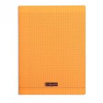 Cahier 96p 24x32 Grands Carreaux, orange