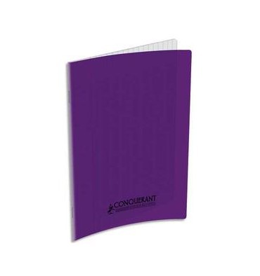 Cahier 96p 24x32 Grands Carreaux 90g, violet